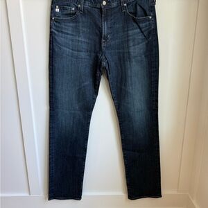 Men’s AG Everett Slim Straight Jeans – Dark Blue | Size 36x33